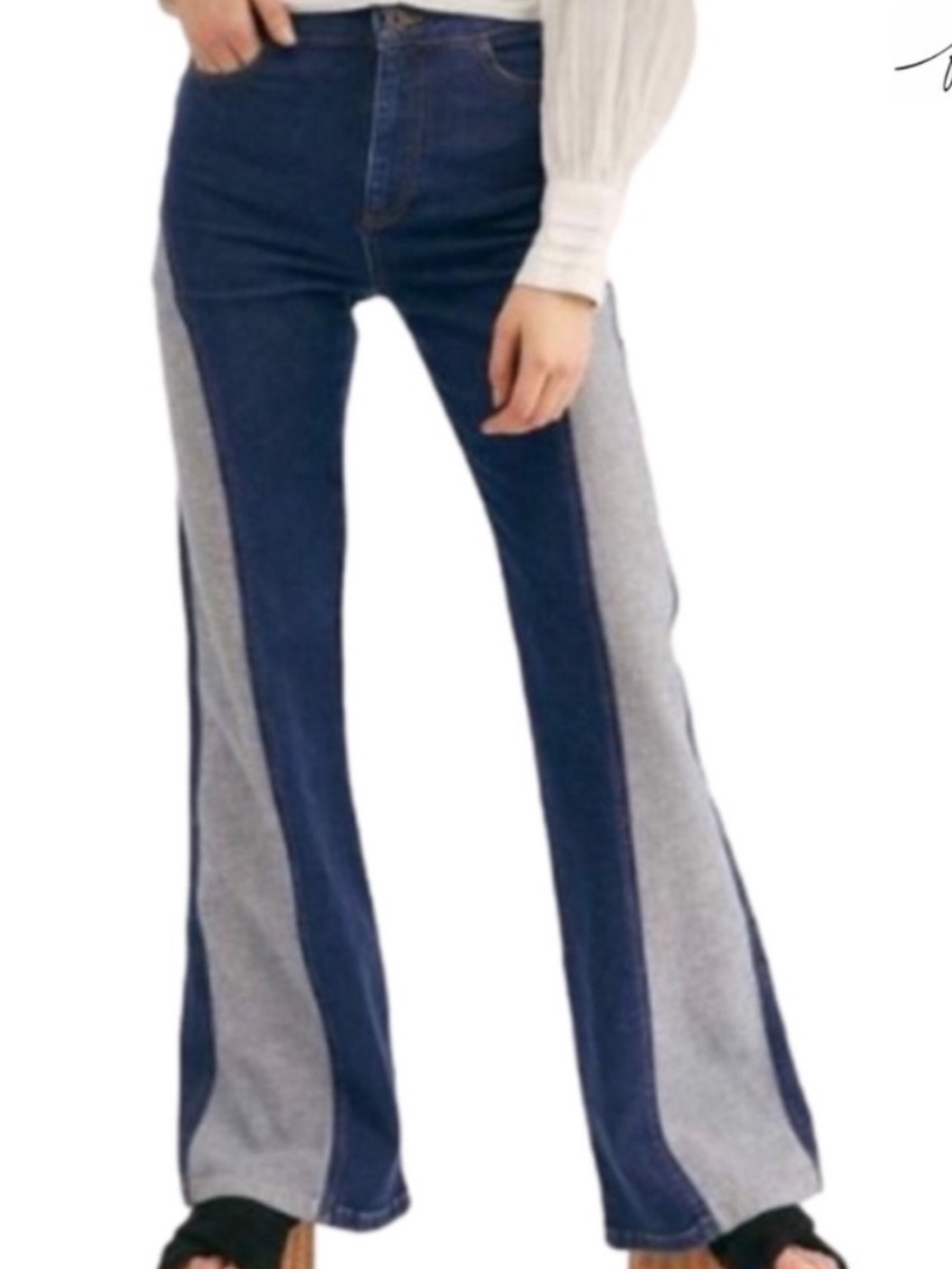 WE THE FREE FLIP IT & REVERSE IT WIDE LEG FLARE JEANS